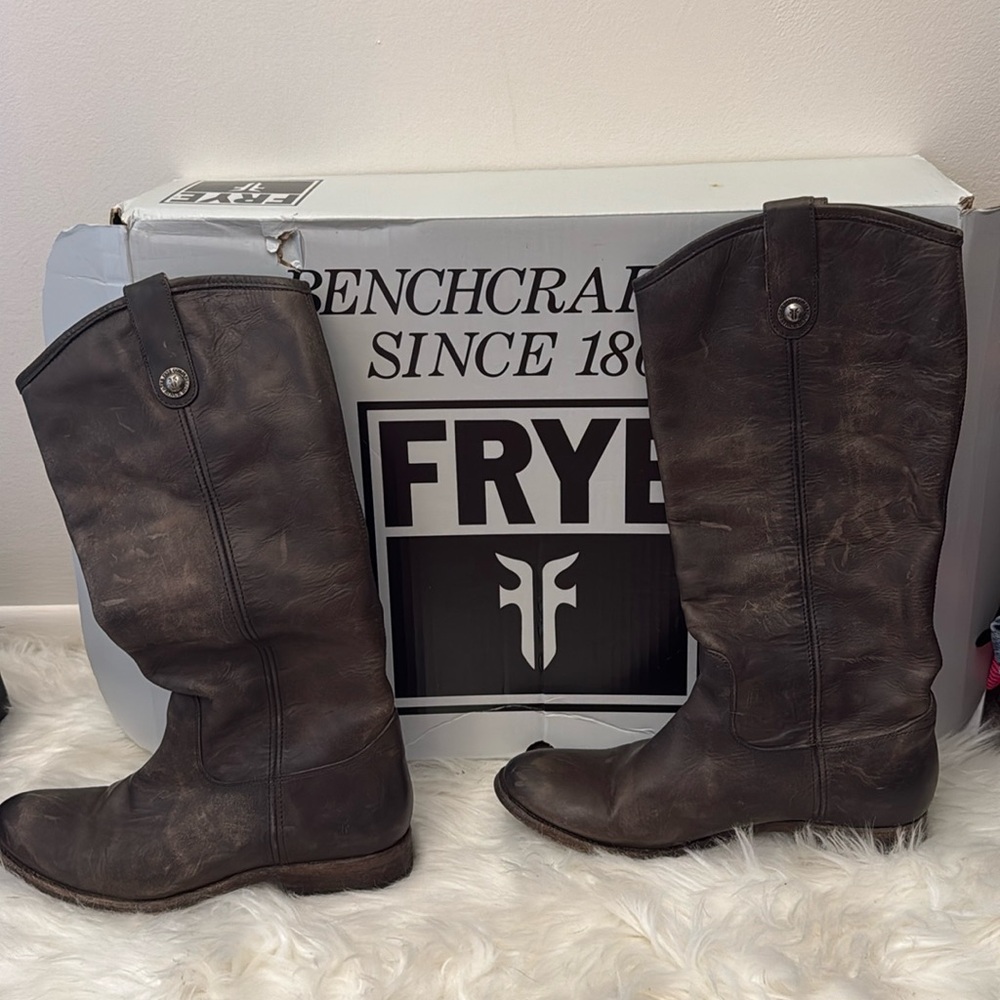 Worn twice Frye riding boots